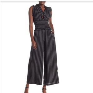 NWT Max Studio V-Neck Smock Waist Jumpsuit Romper